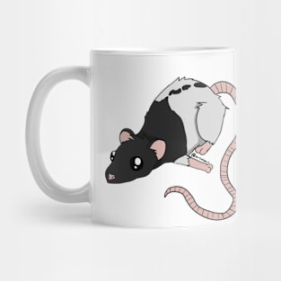 A Little Rattie - Black Hooded Mug